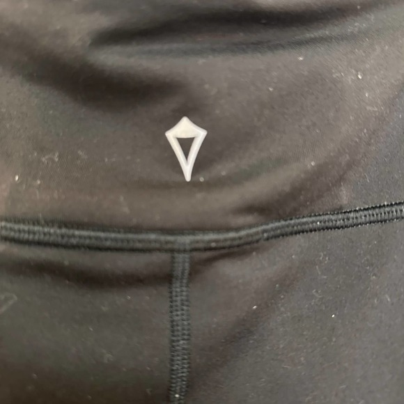 Ivivva by Lululemon Black Leggings Sheer bottoms sz 10 - Picture 5 of 9